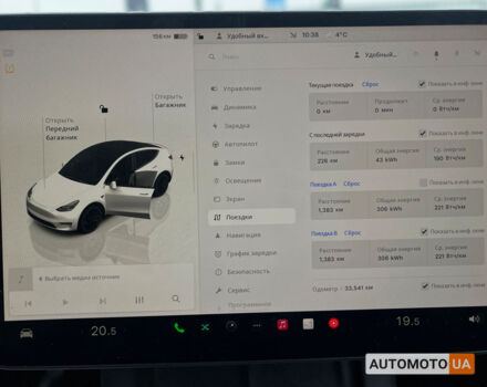 Білий Тесла Model Y, об'ємом двигуна 82 л та пробігом 33 тис. км за 35000 $, фото 18 на Automoto.ua
