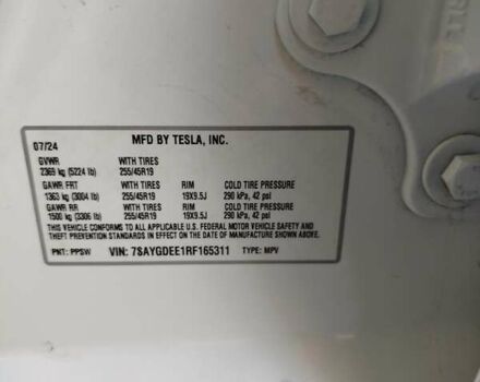 Білий Тесла Model Y, об'ємом двигуна 0 л та пробігом 25 тис. км за 32500 $, фото 15 на Automoto.ua