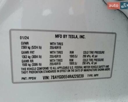 Белый Тесла Model Y, объемом двигателя 0 л и пробегом 77 тыс. км за 14000 $, фото 12 на Automoto.ua