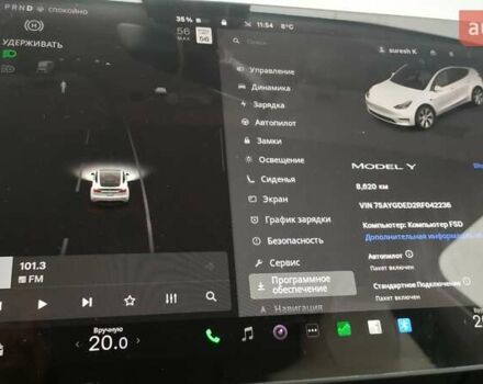 Белый Тесла Model Y, объемом двигателя 0 л и пробегом 8 тыс. км за 27300 $, фото 15 на Automoto.ua