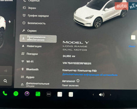 Белый Тесла Model Y, объемом двигателя 0 л и пробегом 25 тыс. км за 33290 $, фото 25 на Automoto.ua