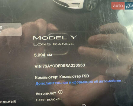 Белый Тесла Model Y, объемом двигателя 0 л и пробегом 6 тыс. км за 35000 $, фото 13 на Automoto.ua