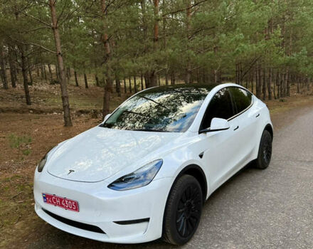 Белый Тесла Model Y, объемом двигателя 0 л и пробегом 4 тыс. км за 32700 $, фото 2 на Automoto.ua