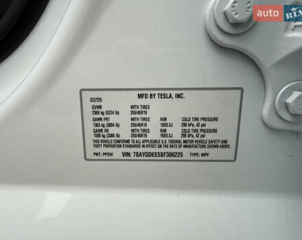 Белый Тесла Model Y, объемом двигателя 0 л и пробегом 1 тыс. км за 35500 $, фото 19 на Automoto.ua