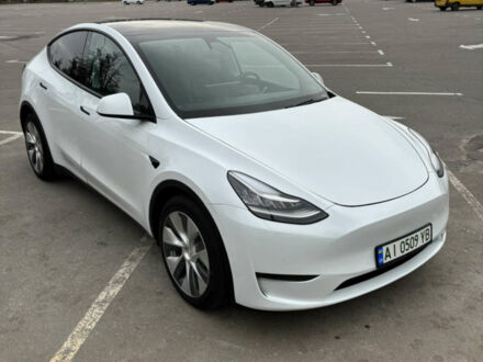 Білий Тесла Model Y, об'ємом двигуна 0 л та пробігом 70 тис. км за 28000 $, фото 1 на Automoto.ua