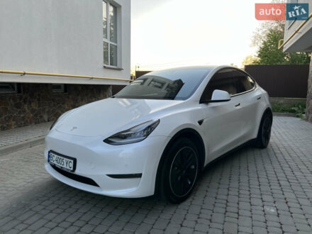 Білий Тесла Model Y, об'ємом двигуна 0 л та пробігом 45 тис. км за 26500 $, фото 1 на Automoto.ua