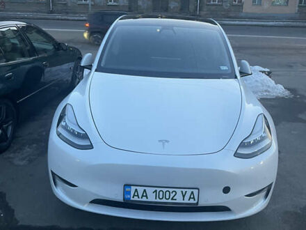 Білий Тесла Model Y, об'ємом двигуна 0 л та пробігом 63 тис. км за 34999 $, фото 1 на Automoto.ua