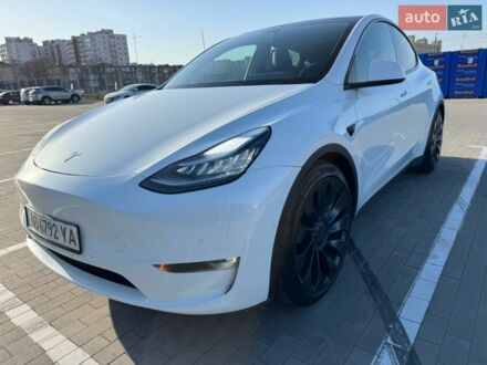 Белый Тесла Model Y, объемом двигателя 0 л и пробегом 104 тыс. км за 23999 $, фото 1 на Automoto.ua