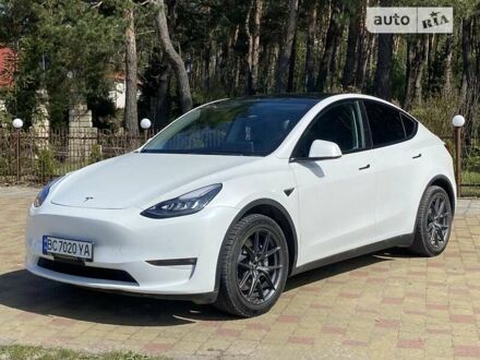 Білий Тесла Model Y, об'ємом двигуна 0 л та пробігом 80 тис. км за 34900 $, фото 1 на Automoto.ua