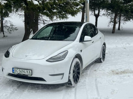 Білий Тесла Model Y, об'ємом двигуна 0 л та пробігом 87 тис. км за 26999 $, фото 1 на Automoto.ua