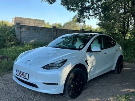 Білий Тесла Model Y, об'ємом двигуна 0 л та пробігом 142 тис. км за 22750 $, фото 1 на Automoto.ua