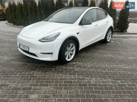 Тесла Model Y 2021 в Белой Церкве на Automoto.ua Белый Тесла Model Y, объемом двигателя 0 л и пробегом 47 тыс. км за 28500 $, фото 1 на Automoto.ua