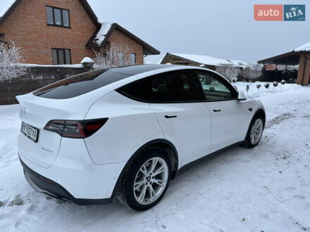 Білий Тесла Model Y, об'ємом двигуна 0 л та пробігом 58 тис. км за 25400 $, фото 1 на Automoto.ua