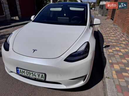 Білий Тесла Model Y, об'ємом двигуна 0 л та пробігом 65 тис. км за 25000 $, фото 1 на Automoto.ua