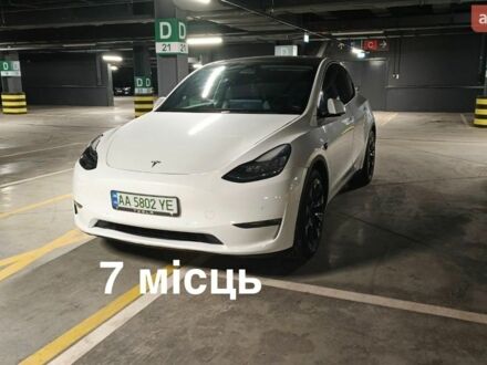 Белый Тесла Model Y, объемом двигателя 0 л и пробегом 42 тыс. км за 22888 $, фото 1 на Automoto.ua