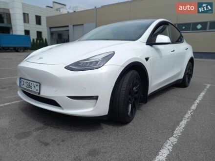 Білий Тесла Model Y, об'ємом двигуна 0 л та пробігом 50 тис. км за 20850 $, фото 1 на Automoto.ua