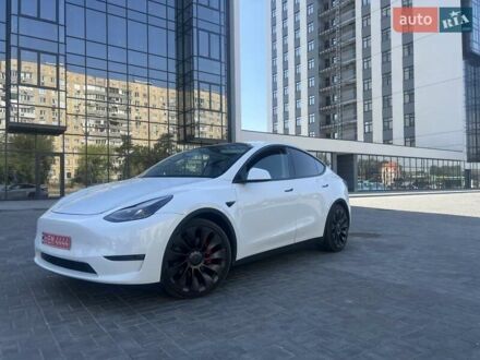 Білий Тесла Model Y, об'ємом двигуна 0 л та пробігом 40 тис. км за 29000 $, фото 1 на Automoto.ua