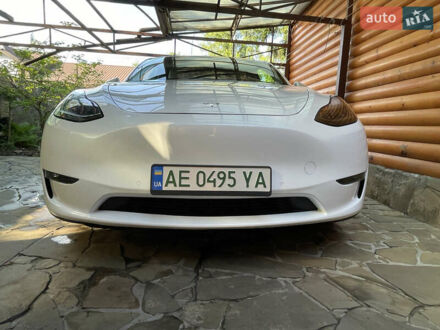 Тесла Model Y 2021 в Днепре (Днепропетровске) на Automoto.ua Белый Тесла Model Y, объемом двигателя 0 л и пробегом 58 тыс. км за 28900 $, фото 1 на Automoto.ua