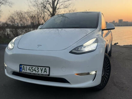 Білий Тесла Model Y, об'ємом двигуна 0 л та пробігом 55 тис. км за 24990 $, фото 1 на Automoto.ua