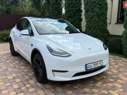 Білий Тесла Model Y, об'ємом двигуна 0 л та пробігом 60 тис. км за 23800 $, фото 1 на Automoto.ua