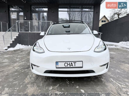 Білий Тесла Model Y, об'ємом двигуна 0 л та пробігом 79 тис. км за 25900 $, фото 1 на Automoto.ua