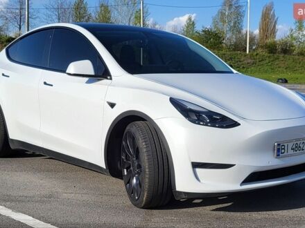 Белый Тесла Model Y, объемом двигателя 0 л и пробегом 69 тыс. км за 28500 $, фото 1 на Automoto.ua