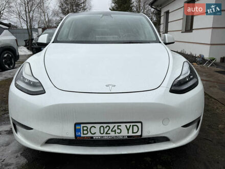 Білий Тесла Model Y, об'ємом двигуна 0 л та пробігом 33 тис. км за 19999 $, фото 1 на Automoto.ua