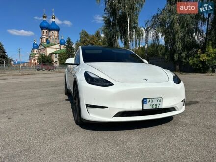 Белый Тесла Model Y, объемом двигателя 0 л и пробегом 58 тыс. км за 26100 $, фото 1 на Automoto.ua