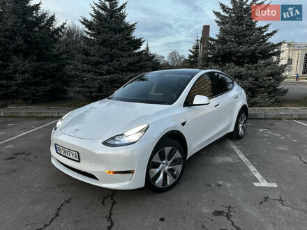 Тесла Model Y 2021 в Виннице на Automoto.ua Белый Тесла Model Y, объемом двигателя 0 л и пробегом 55 тыс. км за 25450 $, фото 1 на Automoto.ua