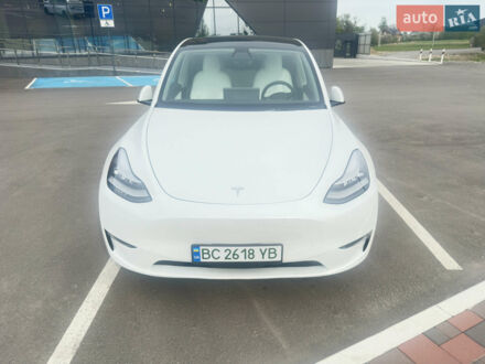 Білий Тесла Model Y, об'ємом двигуна 0 л та пробігом 47 тис. км за 34200 $, фото 1 на Automoto.ua