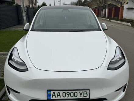 Белый Тесла Model Y, объемом двигателя 0 л и пробегом 47 тыс. км за 29500 $, фото 1 на Automoto.ua