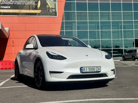 Білий Тесла Model Y, об'ємом двигуна 0 л та пробігом 44 тис. км за 43500 $, фото 1 на Automoto.ua