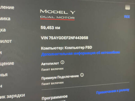 Белый Тесла Model Y, объемом двигателя 0 л и пробегом 59 тыс. км за 28500 $, фото 1 на Automoto.ua