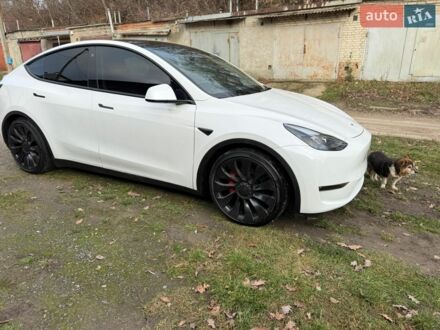Белый Тесла Model Y, объемом двигателя 0 л и пробегом 50 тыс. км за 37500 $, фото 1 на Automoto.ua