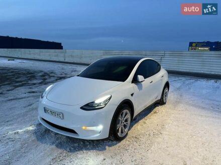 Білий Тесла Model Y, об'ємом двигуна 0 л та пробігом 59 тис. км за 23700 $, фото 1 на Automoto.ua