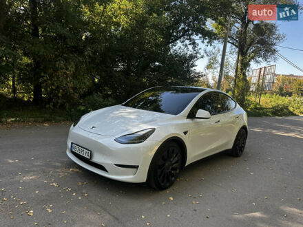 Тесла Model Y 2022 в Виннице на Automoto.ua Белый Тесла Model Y, объемом двигателя 0 л и пробегом 38 тыс. км за 29700 $, фото 1 на Automoto.ua