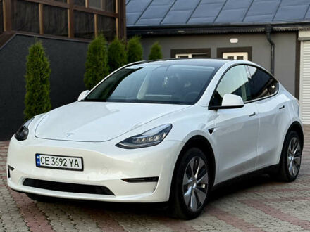 Тесла Model Y 2022 в Сторожинце на Automoto.ua Белый Тесла Model Y, объемом двигателя 0 л и пробегом 59 тыс. км за 26300 $, фото 1 на Automoto.ua