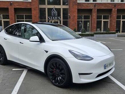 Тесла Model Y 2022 в Буче на Automoto.ua Белый Тесла Model Y, объемом двигателя 0 л и пробегом 59 тыс. км за 31500 $, фото 1 на Automoto.ua