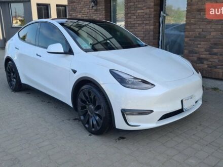 Білий Тесла Model Y, об'ємом двигуна 0 л та пробігом 25 тис. км за 28999 $, фото 1 на Automoto.ua