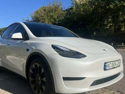 Білий Тесла Model Y, об'ємом двигуна 0 л та пробігом 55 тис. км за 27999 $, фото 1 на Automoto.ua