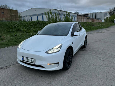 Білий Тесла Model Y, об'ємом двигуна 0 л та пробігом 22 тис. км за 37700 $, фото 1 на Automoto.ua