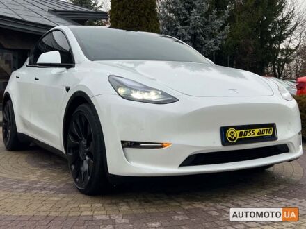 Тесла Model Y 2022 в Львове на Automoto.ua Белый Тесла Model Y, объемом двигателя 82 л и пробегом 35 тыс. км за 32700 $, фото 1 на Automoto.ua