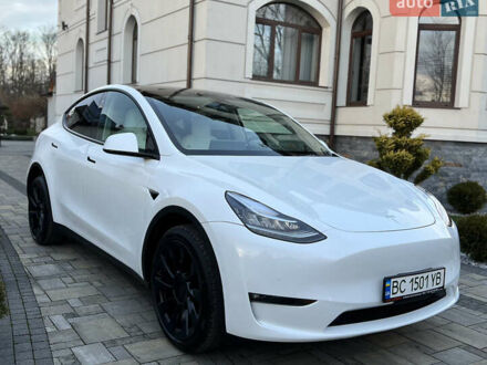 Тесла Model Y 2022 в Львове на Automoto.ua Белый Тесла Model Y, объемом двигателя 0 л и пробегом 21 тыс. км за 26200 $, фото 1 на Automoto.ua