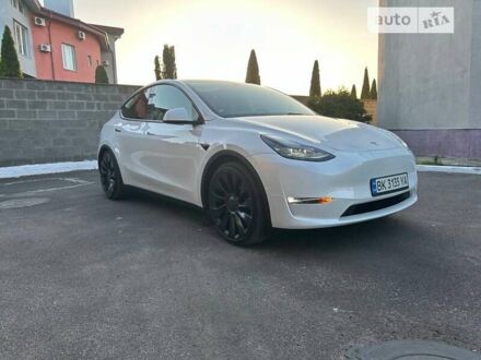 Білий Тесла Model Y, об'ємом двигуна 0 л та пробігом 33 тис. км за 39100 $, фото 1 на Automoto.ua