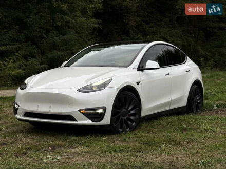 Белый Тесла Model Y, объемом двигателя 0 л и пробегом 102 тыс. км за 26500 $, фото 1 на Automoto.ua