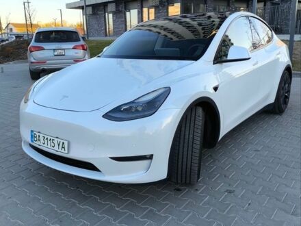 Білий Тесла Model Y, об'ємом двигуна 0 л та пробігом 39 тис. км за 25999 $, фото 1 на Automoto.ua