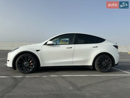 Білий Тесла Model Y, об'ємом двигуна 0 л та пробігом 60 тис. км за 32000 $, фото 1 на Automoto.ua