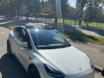 Белый Тесла Model Y, объемом двигателя 0 л и пробегом 45 тыс. км за 47000 $, фото 1 на Automoto.ua