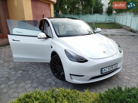 Білий Тесла Model Y, об'ємом двигуна 0 л та пробігом 16 тис. км за 33500 $, фото 1 на Automoto.ua
