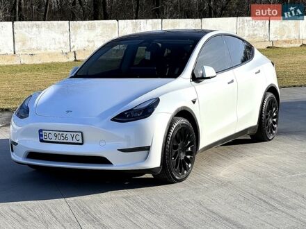 Білий Тесла Model Y, об'ємом двигуна 0 л та пробігом 37 тис. км за 29350 $, фото 1 на Automoto.ua